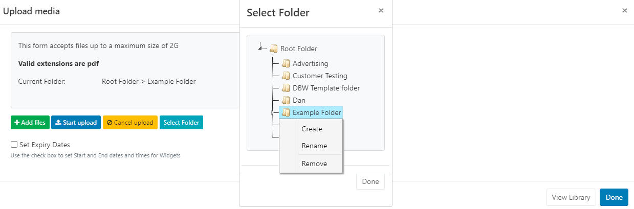 Select Folder